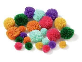 POMPONS LAINEUX MULTITAILLES