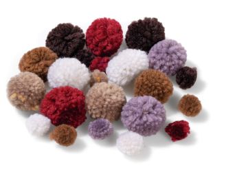 POMPONS LAINEUX MULTITAILLES