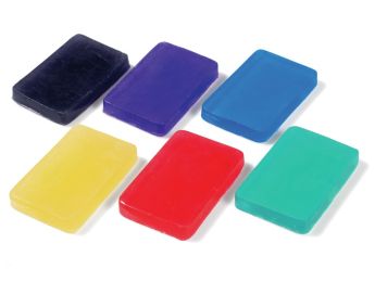 SAVONS COLORÉS À MOULER 6 x 100 g Translucides