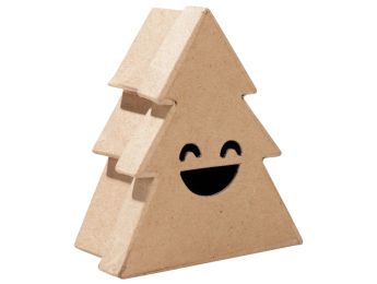 BOÎTE FANTAISIE À DÉCORER Sapin sourire