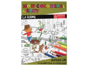 COLORIAGE GÉANT La ferme