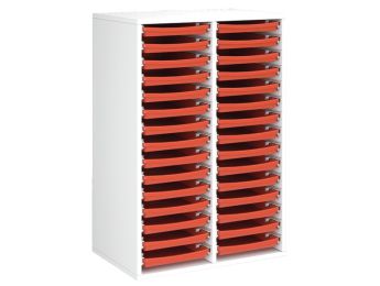 MÖBELSTÜCK MIT MELAMINBESCHICHTUNG H: 102 cm - L: 70,5 cm 30 Tabletts auf...