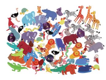 GOMMETTES THÉMATIQUES GÉANTES Les animaux sauvages