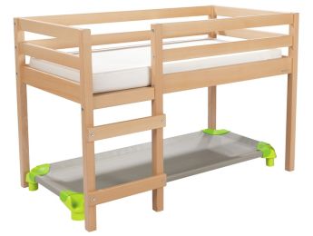 HOCHBETT Einzelbett + wasserfeste Matratze + Standardliege