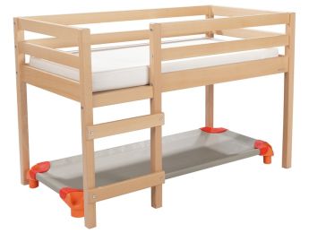 HOCHBETT Einzelbett + wasserfeste Matratze + Standardliege