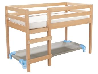 HOCHBETT Einzelbett + wasserfeste Matratze + Standardliege