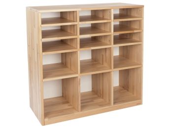 SOLID WOODEN UNIT 12 shelves
