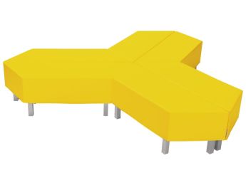 SET DE DRIEPOOT Delta Met metalen poten