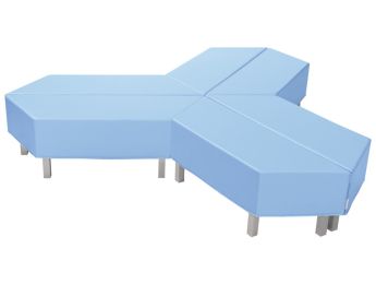 SET DE DRIEPOOT Delta Met metalen poten