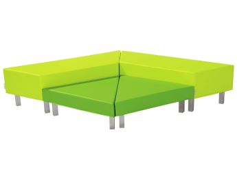 SET HET HOEKJE Delta Met metalen poten