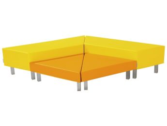 SET HET HOEKJE Delta Met metalen poten