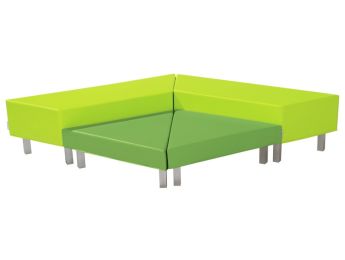 SET HET HOEKJE Delta Met metalen poten