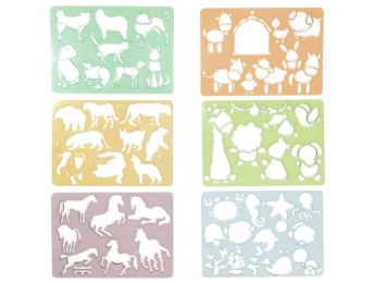 SET ZEICHENSCHABLONEN Tiere