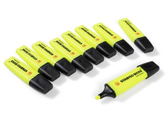 SURLIGNEURS Stabilo Boss Original Jaunes x10