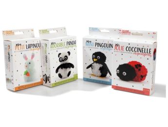 MAXI LOT KITS POMPONS Animaux