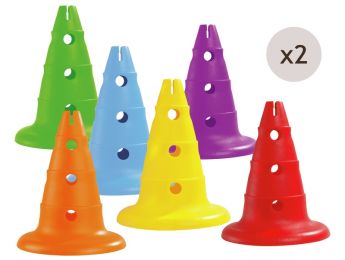 CÔNES MAXI LOT CÔNES PERFORÉS H: 32 cm