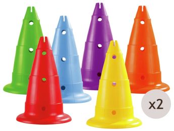 CÔNES MAXI LOT CÔNES PERFORÉS H: 50 cm