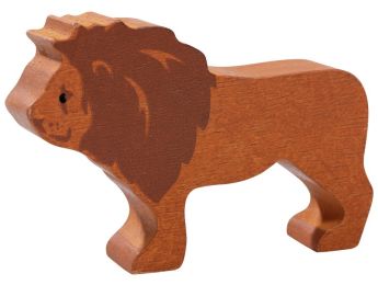 FIGURINE EN BOIS LION