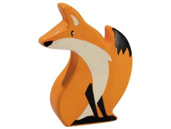 FIGURINE EN BOIS RENARD