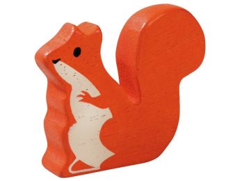 FIGURINE EN BOIS ÉCUREUIL