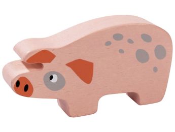 FIGURINE EN BOIS COCHON