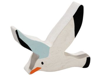 FIGURINE EN BOIS MOUETTE