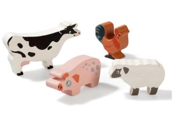 HOUTEN FIGUURTJE Boerderijdieren