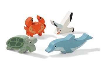 HOUTEN FIGUURTJE Zeedieren