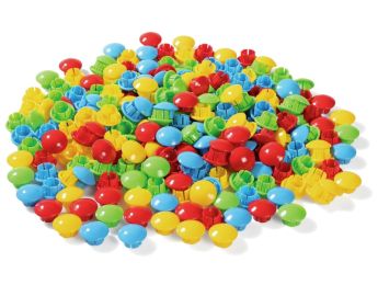 MAXI-SET GROSSE MOSAIKE Fantacolor Junior 240 Steckstifte Ø 3 cm