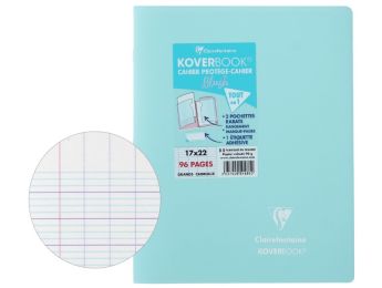 CAHIER Koverbook Blush 17 x 22 cm - 96 pages Séyès (grands carreaux)