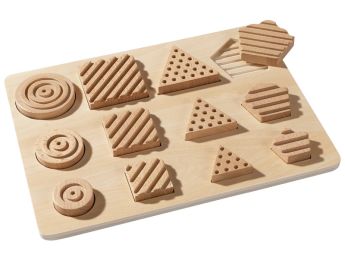 TACTIELE INLEGPUZZEL Geometrische vormen