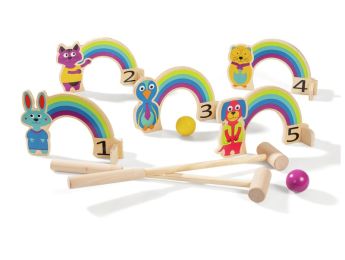 CROQUET ARC-EN-CIEL en bois