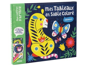 MES TABLEAUX EN SABLE COLORÉ Animaux