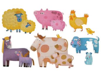 PUZZLES PROGRESSIFS Animaux de la ferme et leurs petits