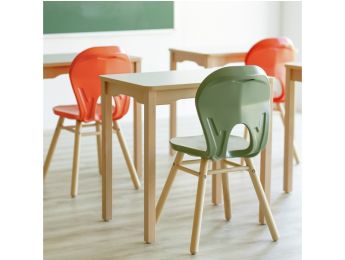 SCHALENSTUHL Easy 4 Holzfüße