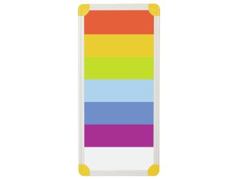 BLICKDICHTE KUNSTSTOFFWAND Deko Regenbogen