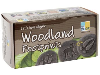 TACTILE PRINTING PEBBLES Woodland animals