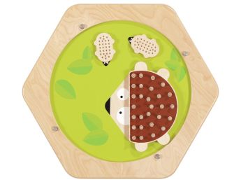 HEXAGON ACTIVITY PANEL Hedgehog family