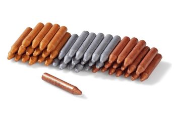 WACHSSTIFTE Metallic-Farben x48