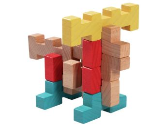 BAUSPIEL MIT STECKELEMENTEN 100 Teile.