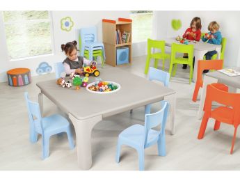 MAXI-SET AKTIVITÄTSTISCHE + 8 STÜHLE Lou