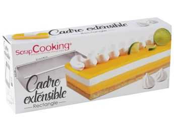 CADRE PÂTISSIER RECTANGLE EXTENSIBLE EN INOX