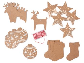 DEKORATIVE ETIKETTEN Thema Weihnachten