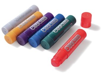 GOUACHE EN STICK x 6 couleurs métallisées