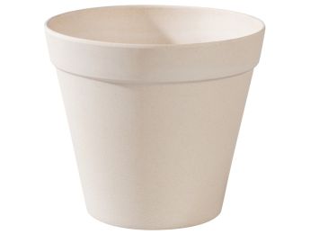 BLUMENTOPF AUS BAMBUS ZUM DEKORIEREN H: 13,5 cm