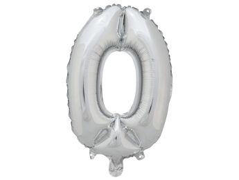 BALLON CHIFFRE ARGENTÉ 0.0