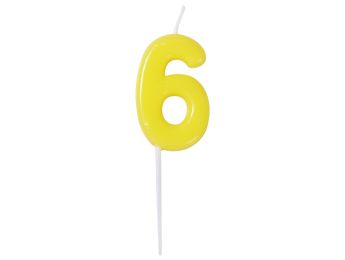 MINI BOUGIE CHIFFRE 6.0