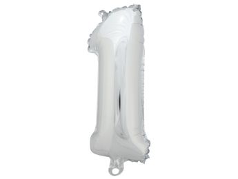 BALLON CHIFFRE ARGENTÉ 1.0