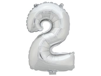 BALLON CHIFFRE ARGENTÉ 2.0