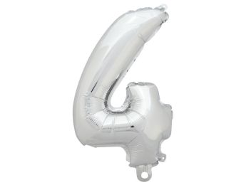 BALLON CHIFFRE ARGENTÉ 4.0